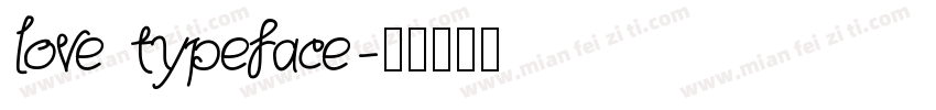 love typeface字体转换